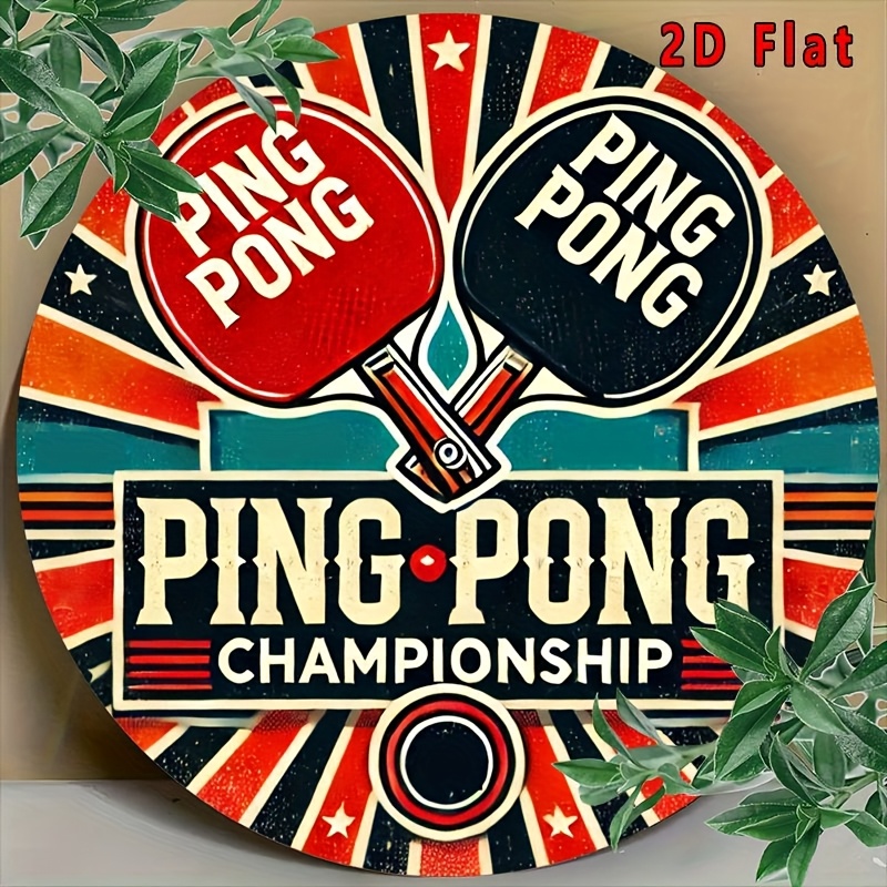 Table Tennis Dimension - [2D Flat] Printing 1pc, Vintage 