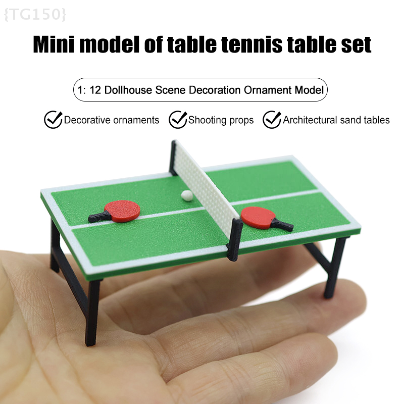 Table Tennis No 1 - 1:12 Scale Dollhouse Miniature Table Tennis