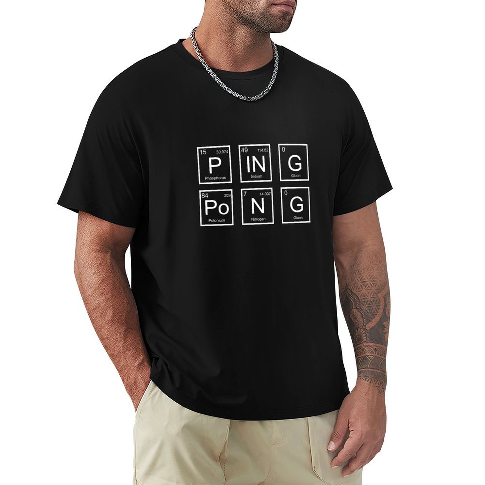 Table Tennis Basic - Ping Pong Periodic Table Funny Table