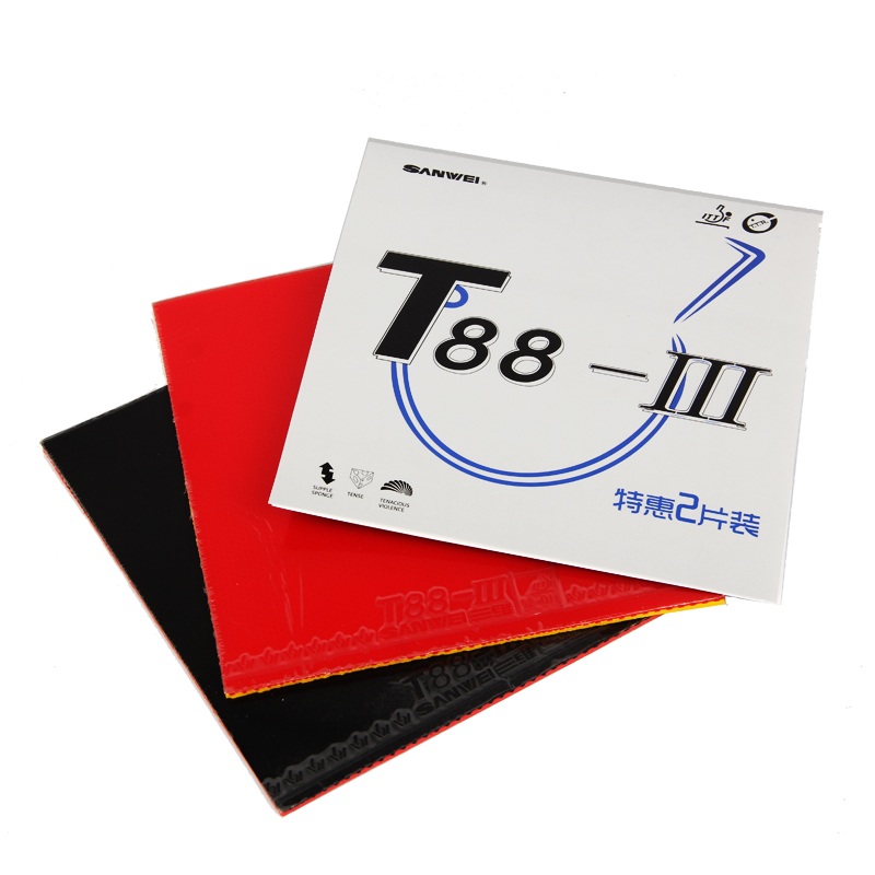 1 Red 1 Black Original SANWEI  - Table Tennis Rubber Anti Spin 리뷰 및 가격