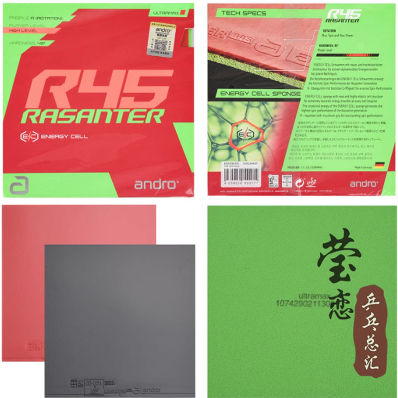 Andro Rasanter R45 47 50 C45 4 - Table Tennis Games 리뷰 및 가격