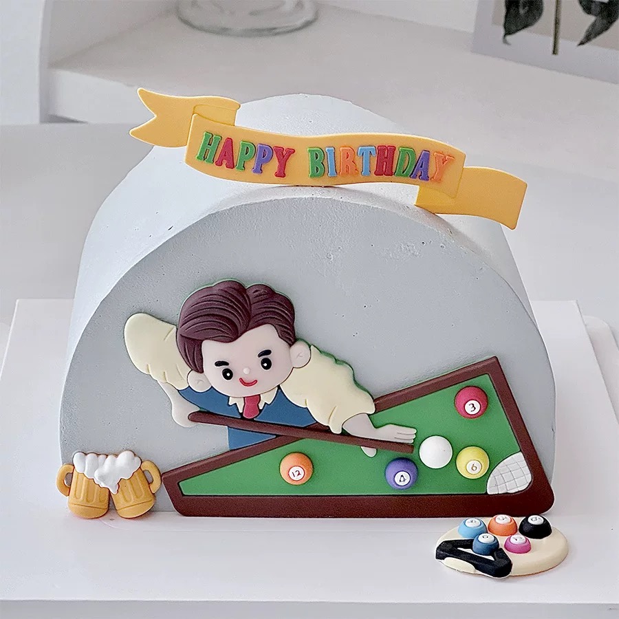 Billiard Cake Birthday Decorat - Table Tennis Games 리뷰 및 가격