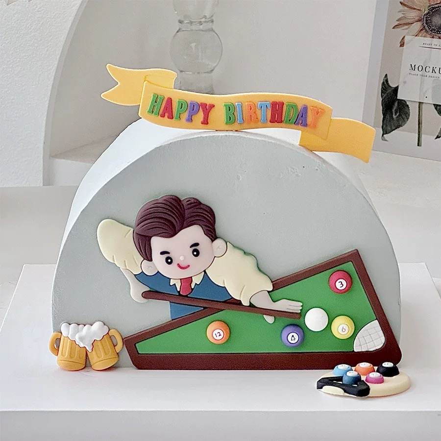 Billiard Cake Birthday Decorat - Table Tennis Games 리뷰 및 가격