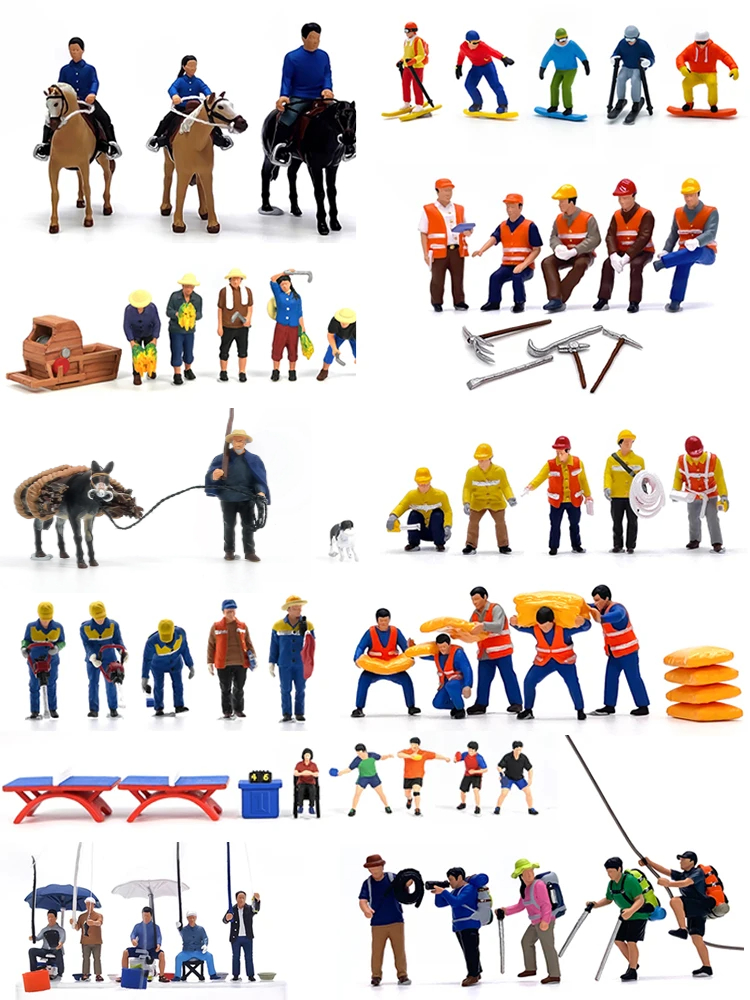 HO 1:87 Painted Figures HO Sca - Table Tennis Games 리뷰 및 가격